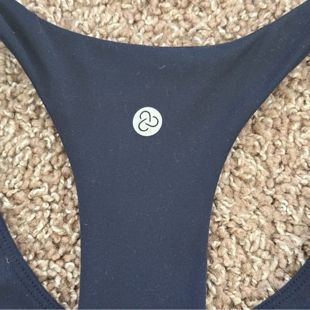 Zella navy blue racerback sports tank bra - Picture 5 of 8
